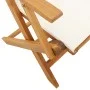 Faltbare Gartenstühle, 8 Stück, Massivholz und cremefarbener Stoff. von , Gartenstühle - Ref: Foro24-3214576, Preis: 429,63 €...