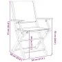 Faltbare Gartenstühle, 8 Stück, Massivholz und cremefarbener Stoff. von , Gartenstühle - Ref: Foro24-3214576, Preis: 429,63 €...