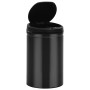 Trash can with automatic sensor 30L black carbon steel by vidaXL, Garbage cans and trash cans - Ref: Foro24-322698, Price: 74...