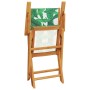 Sillas de jardín reclinables 8 uds madera maciza y tela verde de , Sillas de jardín - Ref: Foro24-3214588, Precio: 493,26 €, ...