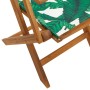 Sillas de jardín reclinables 8 uds madera maciza y tela verde de , Sillas de jardín - Ref: Foro24-3214588, Precio: 493,26 €, ...