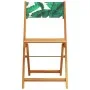 Sillas de jardín reclinables 8 uds madera maciza y tela verde by , Garden chairs - Ref: Foro24-3214624, Price: 311,77 €, Disc...