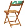 Sillas de jardín reclinables 8 uds madera maciza y tela verde by , Garden chairs - Ref: Foro24-3214624, Price: 317,43 €, Disc...