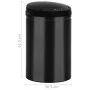 Trash can with automatic sensor 30L black carbon steel by vidaXL, Garbage cans and trash cans - Ref: Foro24-322698, Price: 70...