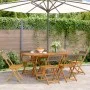 6 verstellbare Gartenstühle aus massivem Akazienholz in Grau von , Gartenstühle - Ref: Foro24-3214605, Preis: 241,73 €, Rabat...