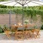 Faltbare Gartenstühle, 8 Stück Massivholz und graues PE-Rattan von , Gartenstühle - Ref: Foro24-3214597, Preis: 299,78 €, Rab...