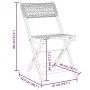 Faltbare Gartenstühle, 8 Stück Massivholz und graues PE-Rattan von , Gartenstühle - Ref: Foro24-3214597, Preis: 299,78 €, Rab...