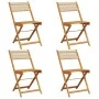 Faltbare Gartenstühle, 4 Stück Massivholz Akazie in Beige. von , Gartenstühle - Ref: Foro24-3214607, Preis: 180,60 €, Rabatt: %