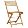 Faltbare Gartenstühle, 4 Stück Massivholz Akazie in Beige. von , Gartenstühle - Ref: Foro24-3214607, Preis: 180,60 €, Rabatt: %