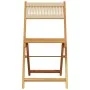 Faltbare Gartenstühle, 4 Stück Massivholz Akazie in Beige. von , Gartenstühle - Ref: Foro24-3214607, Preis: 180,60 €, Rabatt: %