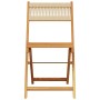 Faltbare Gartenstühle, 4 Stück Massivholz Akazie in Beige. von , Gartenstühle - Ref: Foro24-3214607, Preis: 184,79 €, Rabatt: %