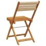 Faltbare Gartenstühle, 4 Stück Massivholz Akazie in Beige. von , Gartenstühle - Ref: Foro24-3214607, Preis: 180,60 €, Rabatt: %