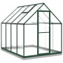Gewächshaus mit grünem Aluminiumrahmen 224x169x202 cm von , Gewächshäuser - Ref: Foro24-3266324, Preis: 519,40 €, Rabatt: %