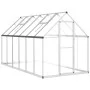 Invernadero con marco base aluminio plateado 334x169x195 cm by , Greenhouses - Ref: Foro24-3266326, Price: 536,94 €, Discount: %