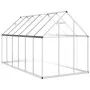 Invernadero con marco base aluminio plateado 334x169x195 cm by , Greenhouses - Ref: Foro24-3266326, Price: 536,94 €, Discount: %