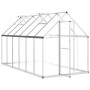 Gewächshaus mit silbernem Aluminiumrahmen 334x169x195 cm von , Gewächshäuser - Ref: Foro24-3266326, Preis: 545,44 €, Rabatt: %