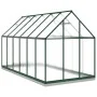 Gewächshaus mit grünem Aluminiumrahmen 334x169x202 cm von , Gewächshäuser - Ref: Foro24-3266330, Preis: 619,98 €, Rabatt: %