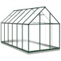 Gewächshaus mit grünem Aluminiumrahmen 334x169x202 cm von , Gewächshäuser - Ref: Foro24-3266330, Preis: 629,91 €, Rabatt: %
