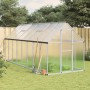 Invernadero con marco base aluminio plateado 445x169x195 cm de , Invernaderos - Ref: Foro24-3266332, Precio: 623,89 €, Descue...