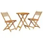 Juego de bistro de 3 piezas polipropileno y madera maciza beige de , Conjuntos de jardín - Ref: Foro24-3281747, Precio: 137,0...