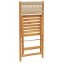 Juego de bistro de 3 piezas polipropileno y madera maciza beige by , Garden sets - Ref: Foro24-3281747, Price: 142,68 €, Disc...