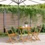 Juego de bistro de 3 piezas polipropileno y madera maciza gris by , Garden sets - Ref: Foro24-3281758, Price: 141,12 €, Disco...
