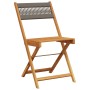 Juego de bistro de 3 piezas polipropileno y madera maciza gris de , Conjuntos de jardín - Ref: Foro24-3281758, Precio: 145,35...