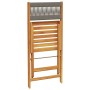 Juego de bistro de 3 piezas polipropileno y madera maciza gris de , Conjuntos de jardín - Ref: Foro24-3281758, Precio: 145,35...