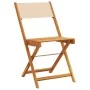 Juego de bistro de 3 piezas tela y madera maciza bej by , Garden sets - Ref: Foro24-3281751, Price: 128,19 €, Discount: %