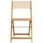 Juego de bistro de 3 piezas tela y madera maciza bej by , Garden sets - Ref: Foro24-3281751, Price: 128,19 €, Discount: %