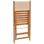 Juego de bistro de 3 piezas tela y madera maciza bej by , Garden sets - Ref: Foro24-3281751, Price: 128,19 €, Discount: %