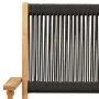 Juego de bistro de 3 piezas polipropileno y madera maciza negro by , Garden sets - Ref: Foro24-3281793, Price: 182,38 €, Disc...