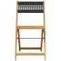 Juego de bistro de 3 piezas polipropileno y madera maciza negro by , Garden sets - Ref: Foro24-3281841, Price: 152,81 €, Disc...