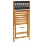 Juego de bistro de 3 piezas polipropileno y madera maciza negro by , Garden sets - Ref: Foro24-3281841, Price: 152,54 €, Disc...