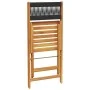 Juego de bistro de 3 piezas polipropileno y madera maciza negro by , Garden sets - Ref: Foro24-3281841, Price: 152,81 €, Disc...