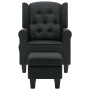 Sillón de masaje con reposapiés tela gris oscuro de vidaXL, Sillones de masaje eléctricos - Ref: Foro24-320162, Precio: 257,3...
