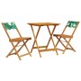 Juego de bistro de 3 piezas tela madera maciza estampado hojas by , Garden sets - Ref: Foro24-3281764, Price: 143,54 €, Disco...