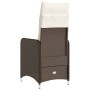Garten-Liegestühle mit braunen Kissen, 2 Stück, aus PE-Rattan. von , Gartenstühle - Ref: Foro24-365686, Preis: 225,52 €, Raba...