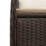 Sillones reclinables jardín con cojines marrones 2 uds ratán PE by , Garden chairs - Ref: Foro24-365686, Price: 225,52 €, Dis...