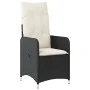 Verstellbare Gartenstühle mit Tisch, 2 Stück, PE-Rattan, Schwarz. von , Gartenstühle - Ref: Foro24-365690, Preis: 256,02 €, R...