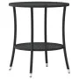 Sillas de jardín reclinables con mesa 2 uds ratán PE negro de , Sillas de jardín - Ref: Foro24-365690, Precio: 256,02 €, Desc...