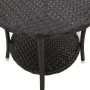 Sillas de jardín reclinables con mesa 2 uds ratán PE negro de , Sillas de jardín - Ref: Foro24-365690, Precio: 256,02 €, Desc...