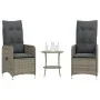 Verstellbare Gartenstühle mit Tisch, 2 Stück, PE-Rattan, Grau. von , Gartenstühle - Ref: Foro24-365692, Preis: 262,86 €, Raba...