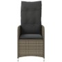 Sillas de jardín reclinables con mesa 2 uds ratán PE gris by , Garden chairs - Ref: Foro24-365692, Price: 268,58 €, Discount: %