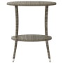Sillas de jardín reclinables con mesa 2 uds ratán PE gris by , Garden chairs - Ref: Foro24-365692, Price: 268,58 €, Discount: %