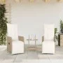 Garten-Liegestühle mit beigen Kissen, 2 Stück, aus PE-Rattan. von , Gartenstühle - Ref: Foro24-365703, Preis: 281,35 €, Rabat...