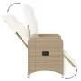 Garten-Liegestühle mit beigen Kissen, 2 Stück, aus PE-Rattan. von , Gartenstühle - Ref: Foro24-365703, Preis: 281,35 €, Rabat...