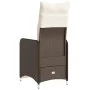 Sillones reclinables jardín con cojines marrones 2 uds ratán PE by , Garden chairs - Ref: Foro24-365701, Price: 281,52 €, Dis...