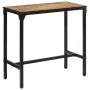 Massivholz-Barhockertisch aus rauem Mangoholz 110x55x107 cm von , Küchenhocker - Ref: Foro24-358938, Preis: 173,74 €, Rabatt: %