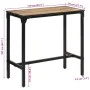 Massivholz-Barhockertisch aus rauem Mangoholz 110x55x107 cm von , Küchenhocker - Ref: Foro24-358938, Preis: 173,74 €, Rabatt: %